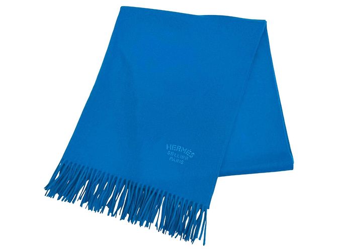 Hermès Hermes Cashmere Blue Stole