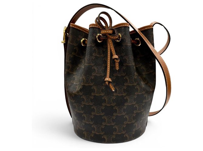Céline CELINE Triomphe Small Drawstring Shoulder Bag