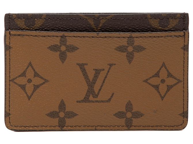 Louis Vuitton Brown Monogram Reverse Kartenetui Braun