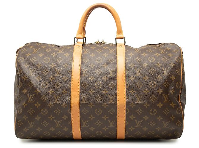 Louis Vuitton Marrom Monogram Keepall 50