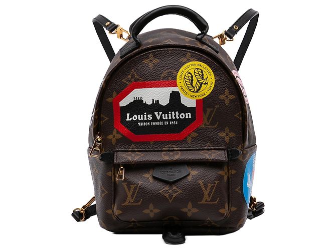 Louis Vuitton Marrom Monogram World Tour Mini Palm Springs