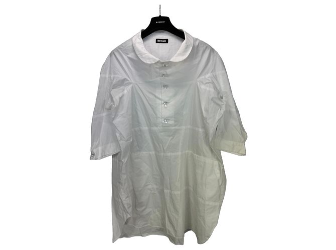 Autre Marque Miyao Oversized weißes Baumwollhemd