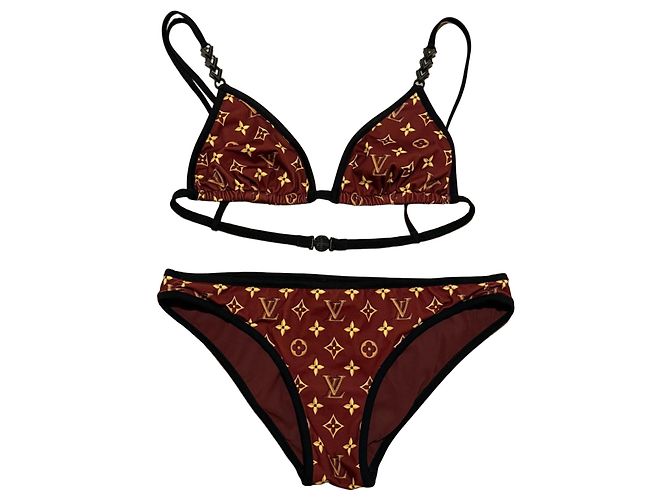 Louis Vuitton Monogram Bikini Braun Monogramm