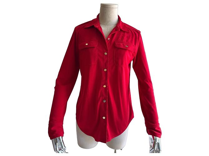 Autre Marque Lauren Ralph Lauren Rotes Button-Up-Hemd