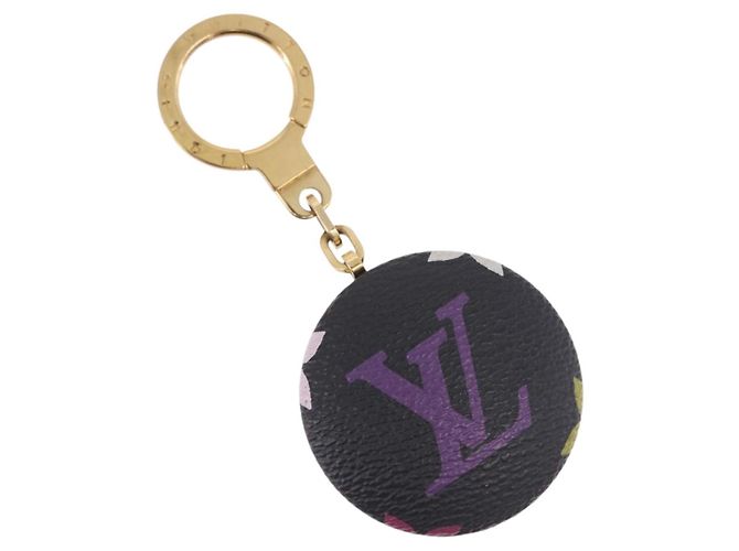 LOUIS VUITTON Monogram Multicolor Astropill Key Holder Black M51912 Auth 191606