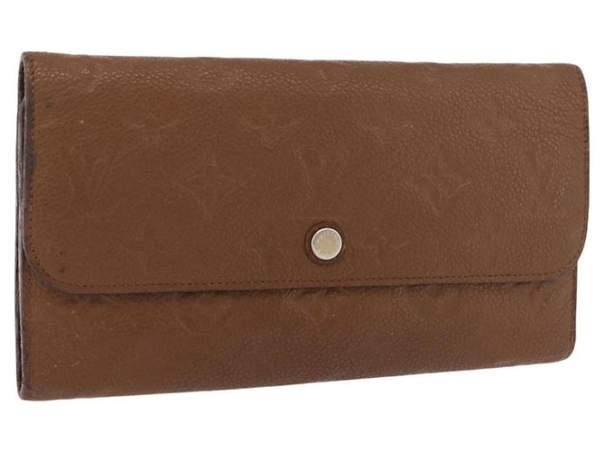 LOUIS VUITTON Empreinte Portefeuille Virtuose Wallet Brown LV Auth bs36043