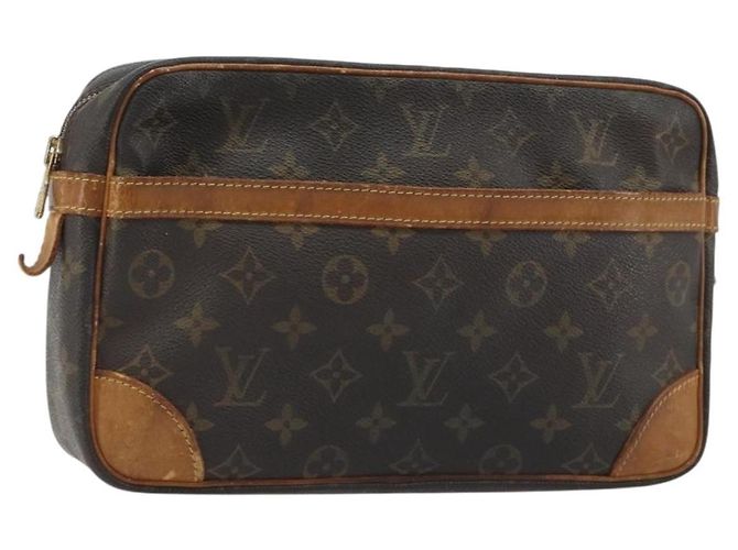 LOUIS VUITTON Monogram Compiegne 28 Clutch Bag M51845 LV Auth BA13913 Monogramm