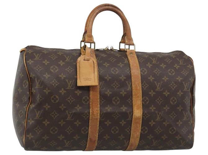 LOUIS VUITTON Bolsa Boston Monogram Keepall 45 M41428 LV Auth bs36028 Monograma