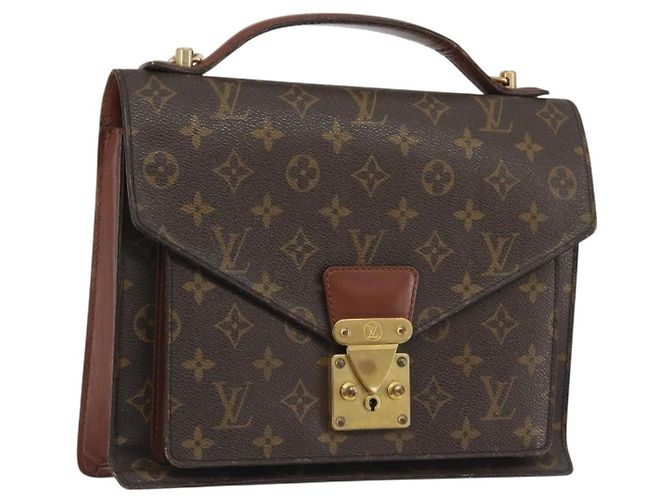 LOUIS VUITTON Bolso Monogram Monceau 28 M51185 LV Auth ka5201 Monograma