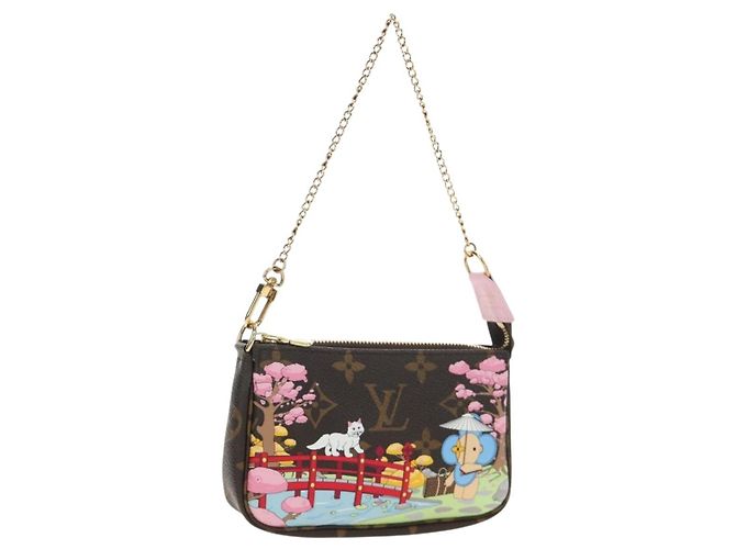 LOUIS VUITTON Monogram Vivienne Mini Pochette Accessoires M45905 Auth 190028SM Monograma