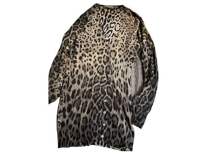 Dolce & Gabbana Cardigan mit Leopardenmuster Leopardenprint