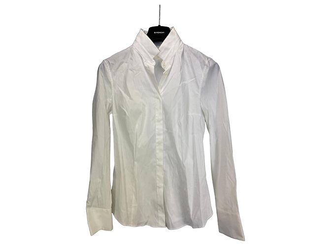 Camisa de mezcla de algodón blanca Brunello Cucinelli Blanco
