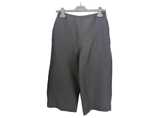 Bermuda Valentino in lana e seta neri Nero