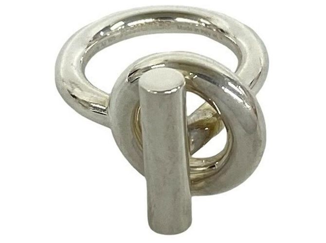 Ring Hermès Bague anneau HERMES Echappé en argent sterling Argenté