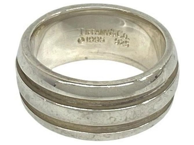 Tiffany & Co Tiffany Vintage Groove Doppelring Silber