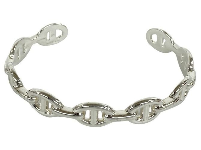 Hermès Bracciale rigido Enchainée Hermes Argento