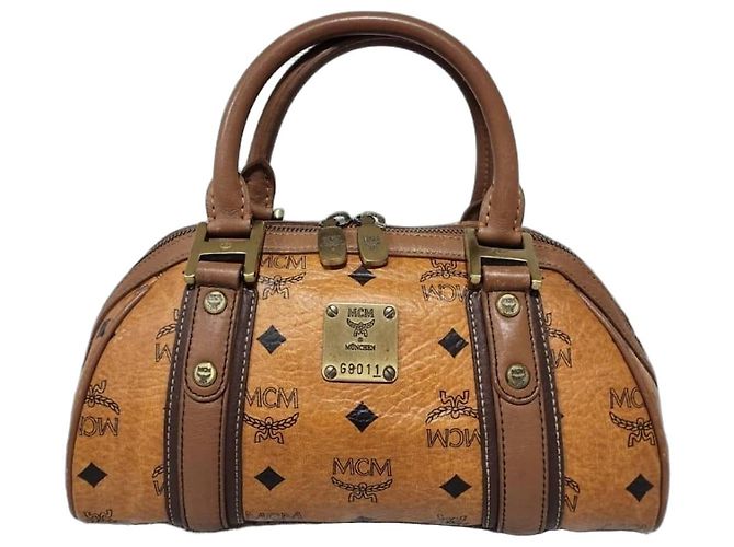 Borsa Bowling MCM Visetos Marrone 