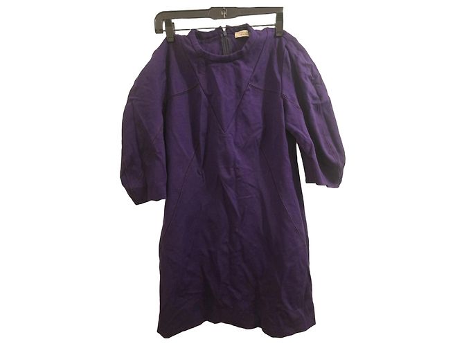 Dorothée Schumacher Vestido roxo de viscose e poliamida