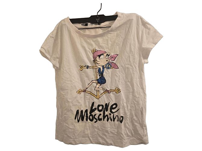 Camiseta blanca Love Moschino con estampado
