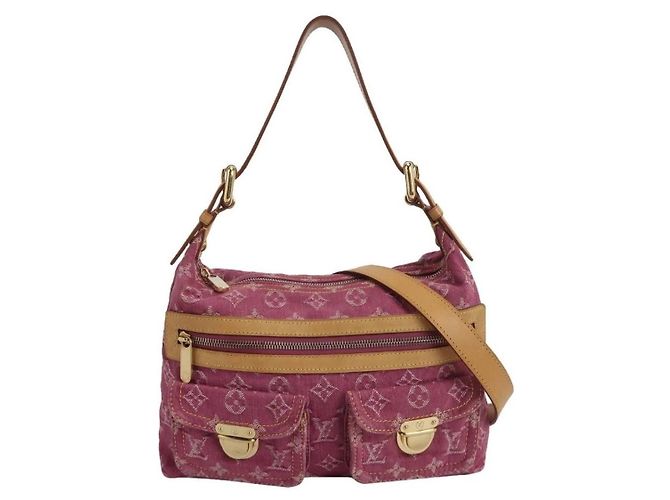 Louis Vuitton Bolso Monogram Denim Rose Rosa