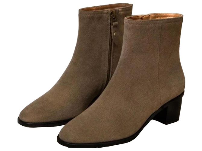Isabel Marant Suede Ankle Boots Brown