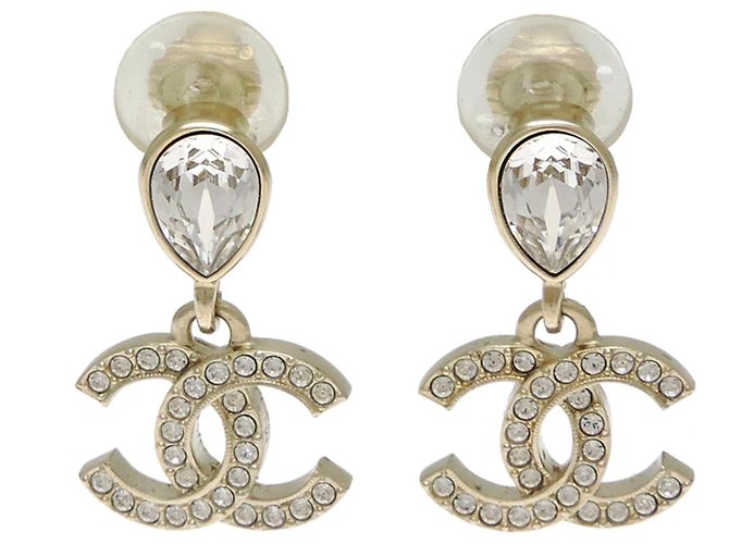Orecchini Chanel Coco Mark Drop Rhinestone 
