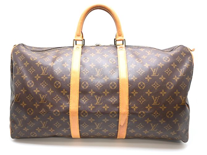 Sac Boston Louis Vuitton Keepall 55 Marron