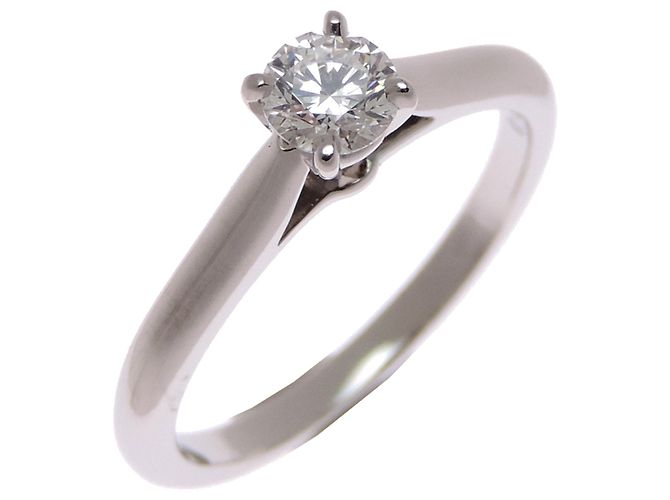 Cartier Platinum 1895 Solitaire Diamond Band Ring