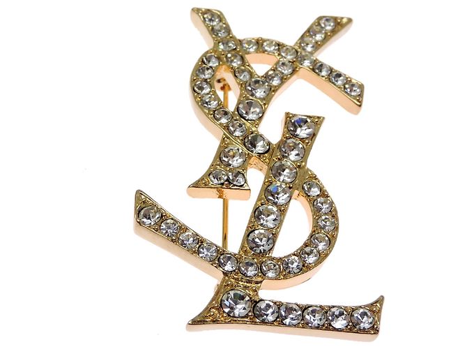 Spilla con strass Yves Saint Laurent