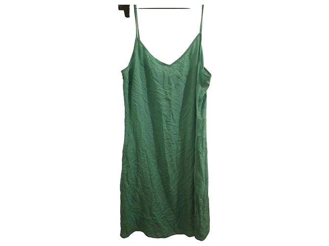 Vestido de verão verde em viscose Ermanno Scervino