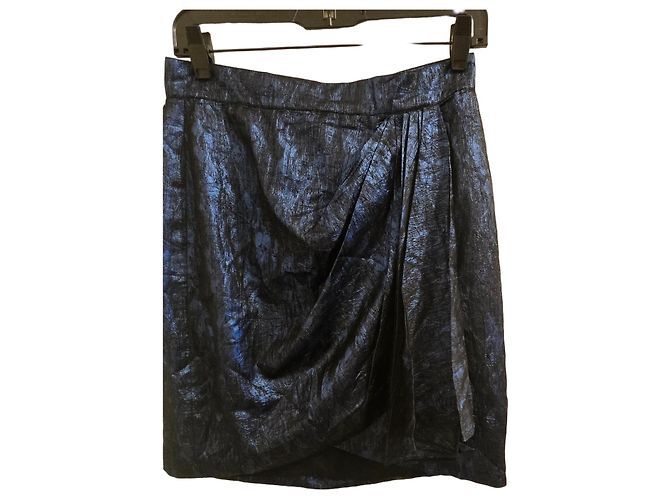 Matthew Williamson Blauer drapierter Minirock