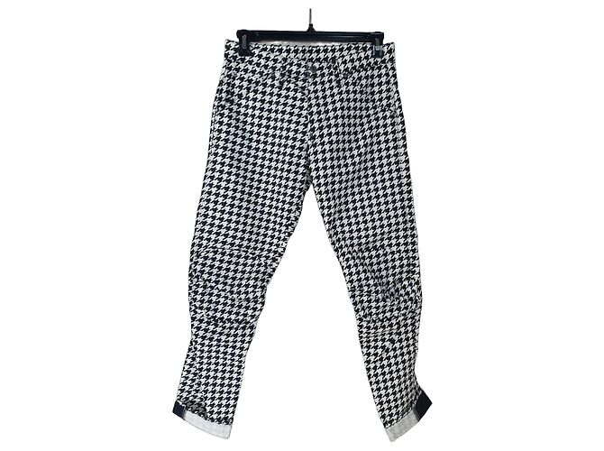 Autre Marque G-Star Raw x Pharrell Williams Vaqueros Tapered Houndstooth Negro Blanco