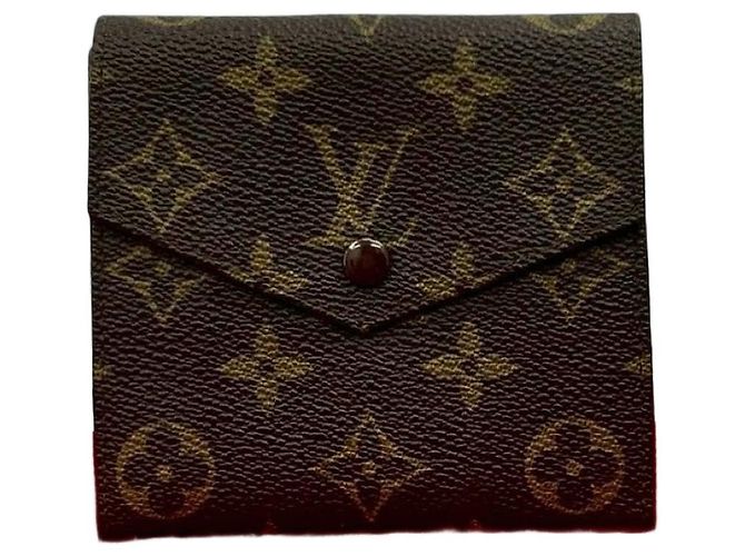 Cartera tríptico Louis Vuitton Monogram Castaño