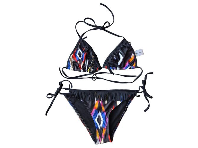 Autre Marque Conjunto Bikini Pamela by Beuman Estampado Abstracto Negro Multicolor