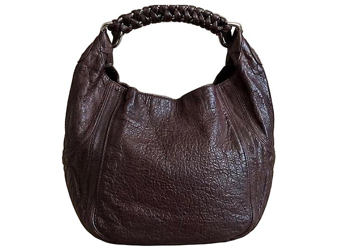Bolsa Hobo Givenchy em couro marrom