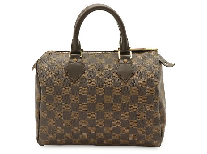Borsa Louis Vuitton Damier Speedy 25 N41532 Marrone Damier ebene