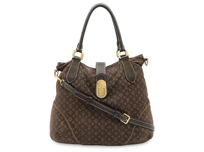 Sac cabas Louis Vuitton Monogram Idylle Elegy Marron Gris anthracite