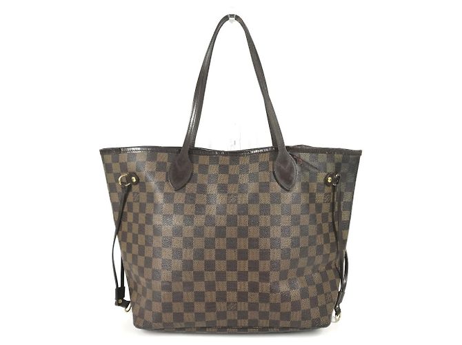 Bolsa Louis Vuitton Damier Neverfull MM Marrom Damier ebene
