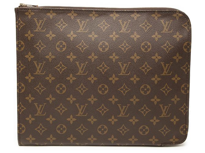 Louis Vuitton Poche Documents Portfolio 30 Monogram Marrón Castaño