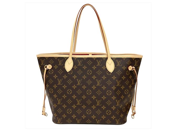 Bolsa Tote Louis Vuitton Neverfull MM Marrom Monograma