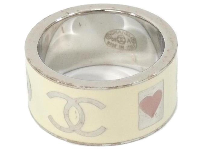Anello Band Chanel 29522 Nero Rosa Bianco