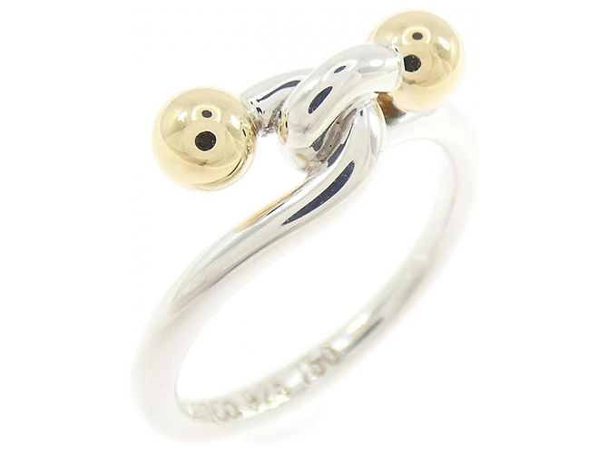 Tiffany & Co Anel de banda com gancho em prata 925 Tiffany