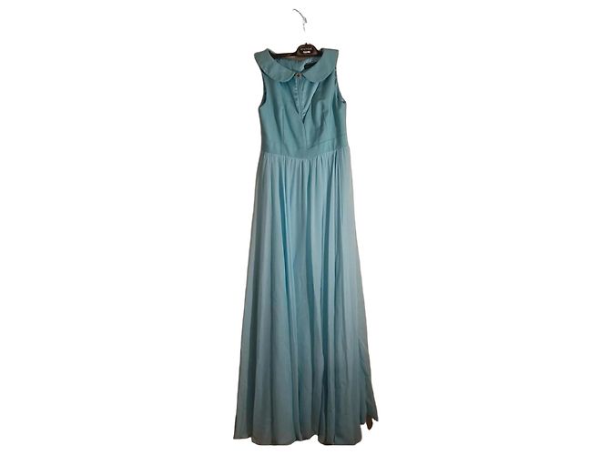 Autre Marque Isabel Garcia Maxikleid in Hellblau