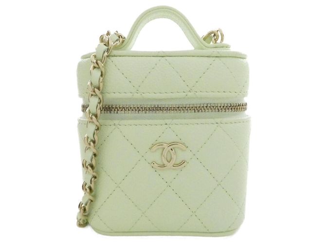 Borsa a tracolla Chanel AP2503 Verde chiaro