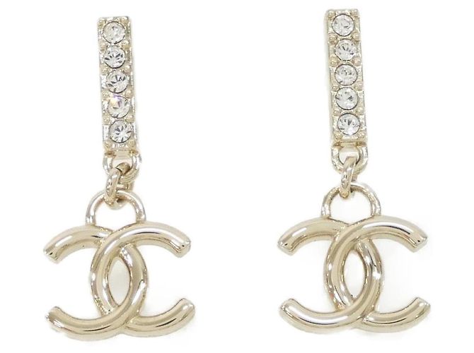 Timeless Chanel ABC931 Goldstecker-Ohrringe Golden