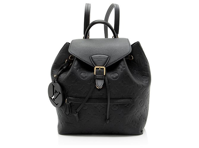 Rucksack Louis Vuitton Monogram Empreinte Montsouris PM NM Schwarz
