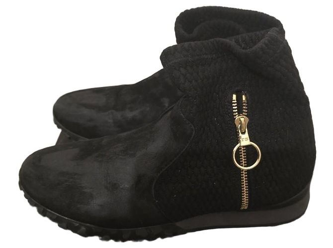 Twin Set Twin-Set Simona Barbieri Black Suede Ankle Boots