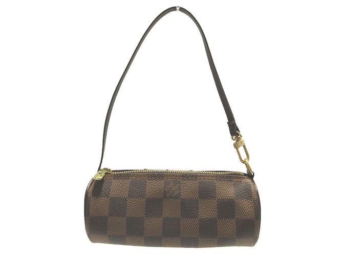Pochette de Bolsa Louis Vuitton Damier Papillon Marrom Damier ebene