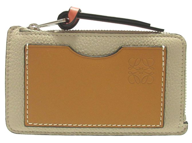 Tarjetero Anagram gris Loewe Castaño
