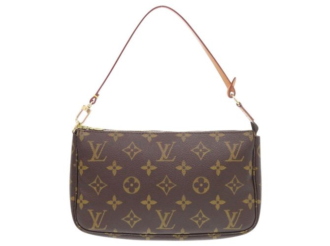 Sac à main Louis Vuitton Pochette Accessoires Monogram Marron Monogramme